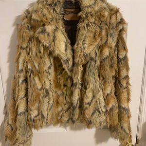 Faux fur jacket